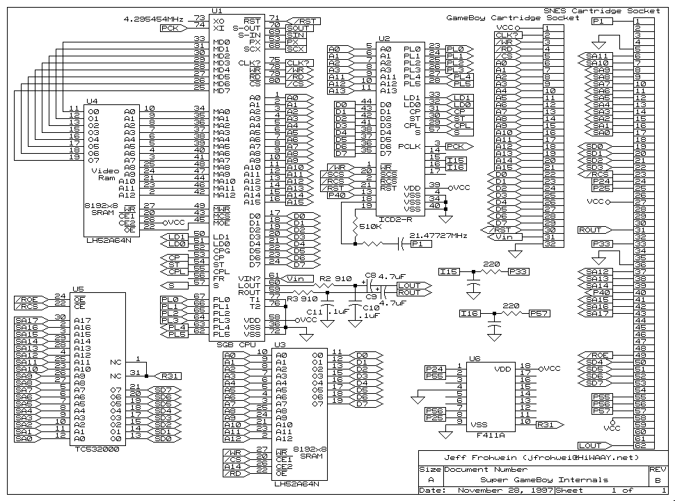 overraskende krans Ikke kompliceret Jeff Frohwein's GameBoy Technical Page - Hardware